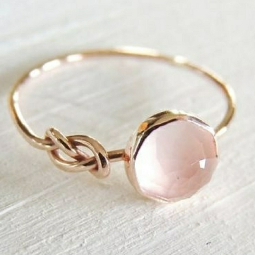 💜sale💜Rose gold pink sapphire ring